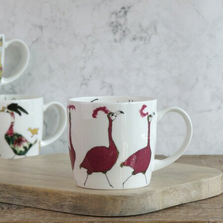 Friday Night Flamingo Mug by Anna Wright