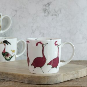 Friday Night Flamingo Mug by Anna Wright