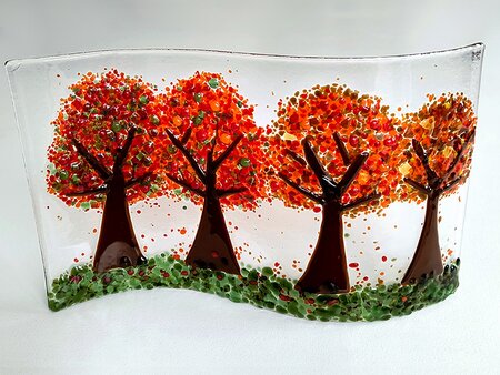 Fused Glass Autumnal Tree Scene Workshop - Friday 4th September 2026