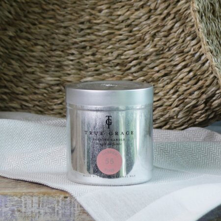 Garden Rose Tin Candle by True Grace