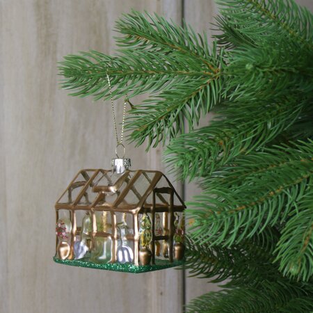 Glass Greenhouse Tree Decoration