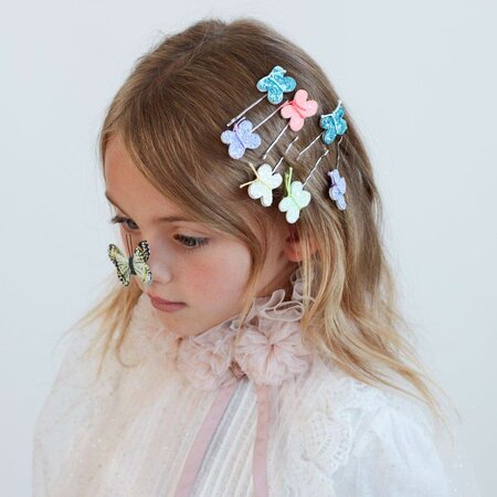 Glitter Butterfly Hair Slides
