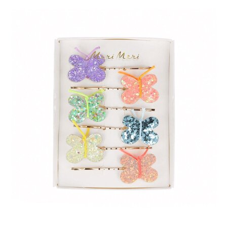 Glitter Butterfly Hair Slides
