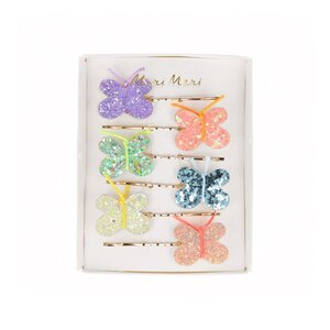 Glitter Butterfly Hair Slides