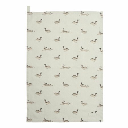 Hare Tea Towel by Sophie Allport