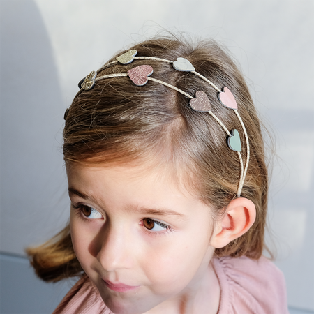 Heart Double Alice Band by Mimi & Lula