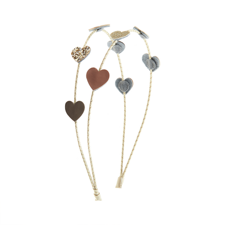 Heart Double Alice Band by Mimi & Lula
