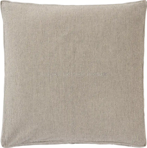 Ib Laursen Lina cushion with thin natural black stripes 