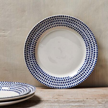 Indigo Drop Dinner Plate