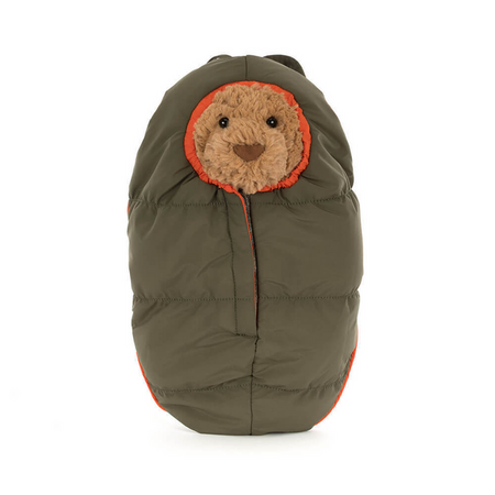 Jellycat Bartholomew Bear Hiking Sleeping Bag