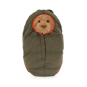 Jellycat Bartholomew Bear Hiking Sleeping Bag