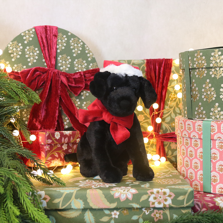 Jellycat Winter Warmer Pippa Black Labrador