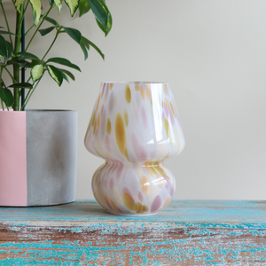 Joyful Portable Lamp in Yellow and Rose