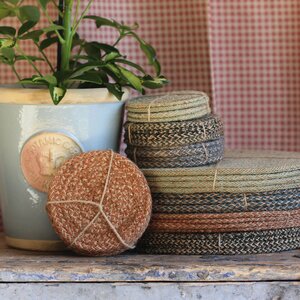 Jute Brick Dust Coaster - Set of 4
