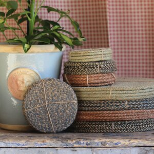 Jute Cornflower Coaster - Set of 4