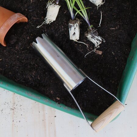 Kent & Stowe Stainless Steel Large Hand Bulb Planter