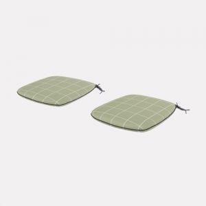 Kettler Café Roma Sage Check Seat pad - Set of 2