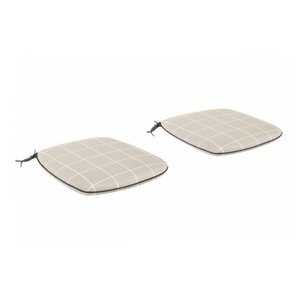 Kettler Café Roma Stone Check Seat Pads - Set of 2
