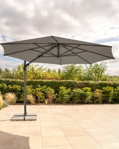 Kettler Luna Cantilever 3m Round Parasol in Slate