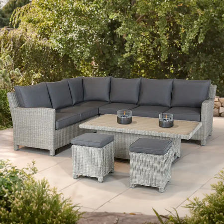 Kettler Palma Corner Whitewash Set