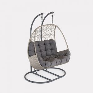 Kettler Palma Whitewash Double Cocoon Chair