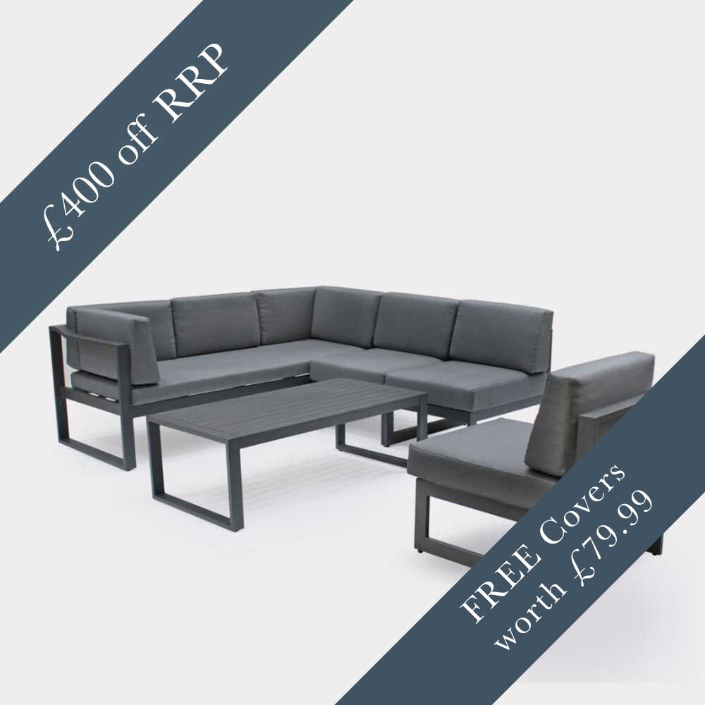 Kettler Versa Large Corner Lounge Set (6 Seater) Beetham Nurseries
