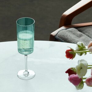 LSA Gems Champagne Flute Jade