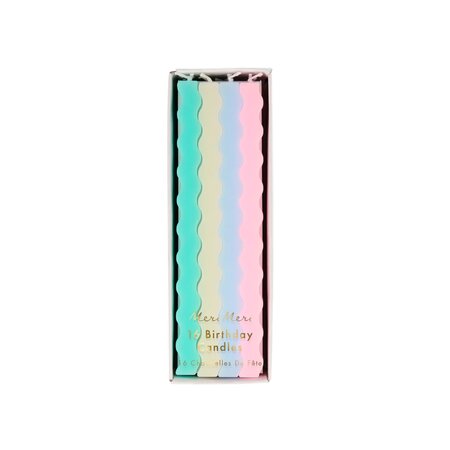 Meri Meri Pastel Wavy Candles