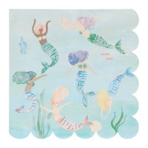 Mermaids Swimming Napkins (set of 16)