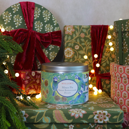 Miller's Mince Pie Sweet Buttercrumb Biscuits Gift Tin