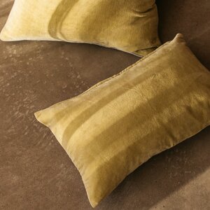 Misi Olive Green Velvet Cushion 30x50cm