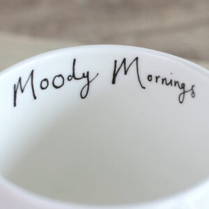 Moody Mornings Cow Mug by Anna Wright