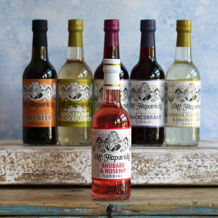 Mr Fitzpatrick's Rhubarb & Rosehip Cordial