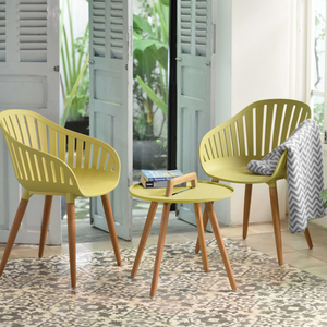 Nassau 50cm Round Coffee Set - Sage Green