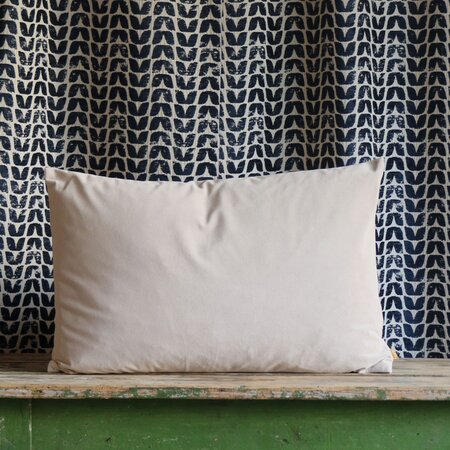 Natural Velvet Feather Filled Cushion 40x60cm