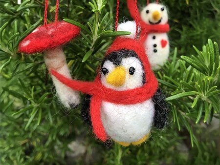 Needle Felted Penguin Decoration - Thursday 10th December 2026