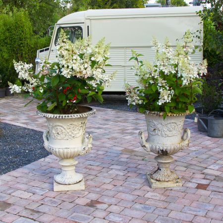 Pair of Large Ornate Urns