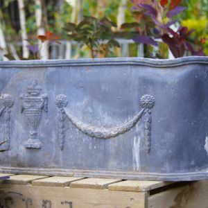 Pair of Lead Window Boxes