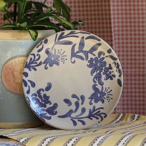 Petunia Stoneware Blue Side Plate