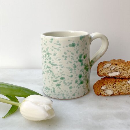 Pistachio Paint Splatter Mug