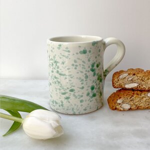 Pistachio Paint Splatter Mug