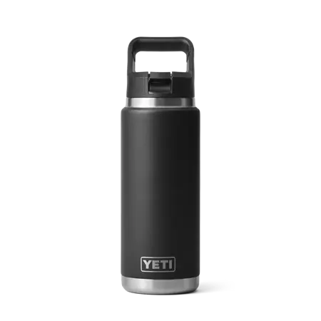 Rambler® 26 Oz Water Bottle With Colour-Matched Straw Cap - Black