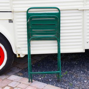 Reclaimed Folding Metal Chair