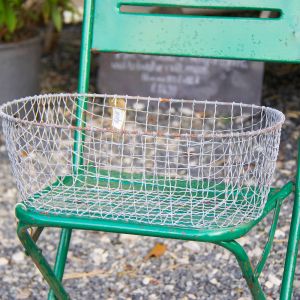 Reclaimed Metal Wire Basket