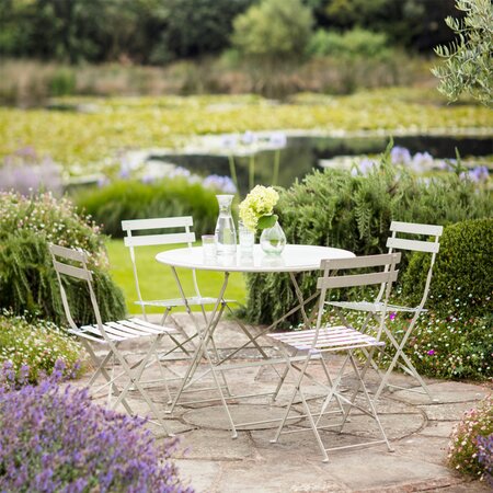 Rive Droite 4 Seater Bistro Set - Clay by Garden Trading