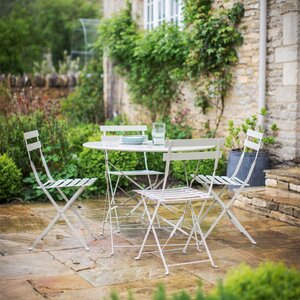 Rive Droite 4 Seater Bistro Set - Clay by Garden Trading