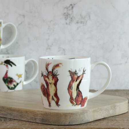 Show Time Squirrel Mug by Anna Wright