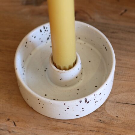Speckled Stone Candle Holder