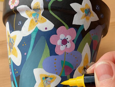 Spring Botanical Pot Painting Workshop - Wednesday 6th May 2026