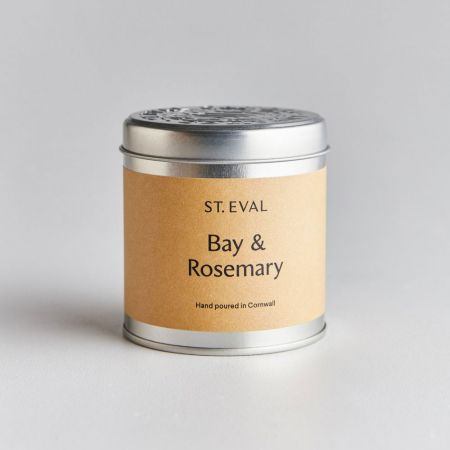 St Eval Bay & Rosemary Scented Tin Candle